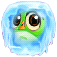 Ice on an Owl Green bubble