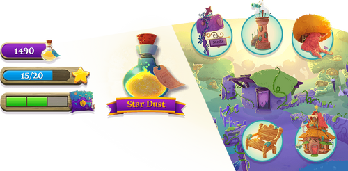 Bubble Witch 3 Saga - Stella is surviving the heat with delicious