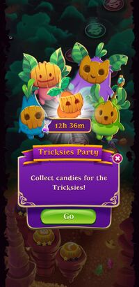 Tricksies Party, Bubble Witch 3 Saga Wikia