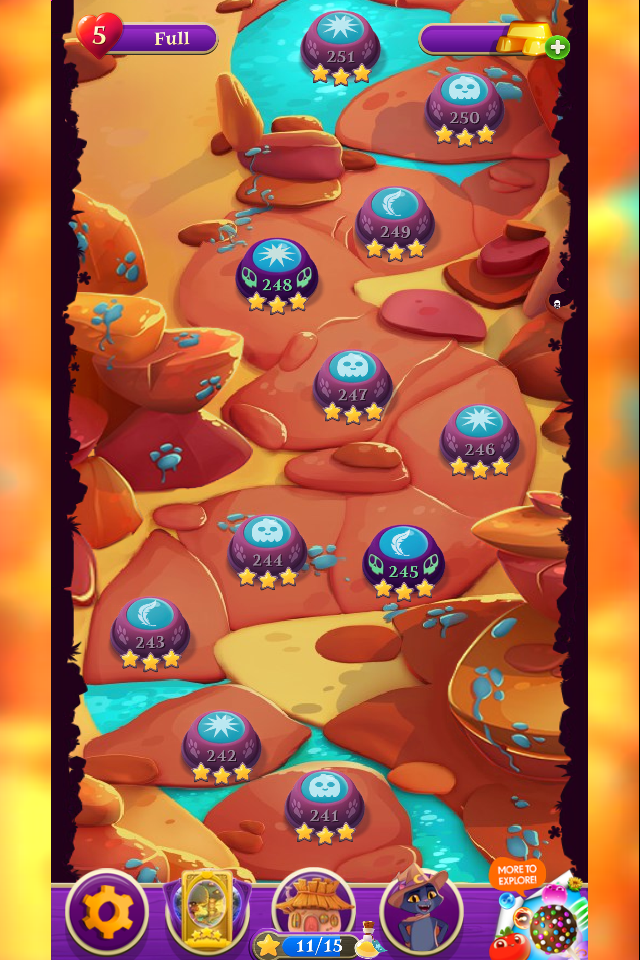 Bubble Witch Saga 3 - Level 852 