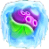 Ice on a Duo Green-Purple bubble