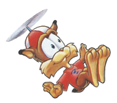 Official artwork of Terry from Bubsy II.