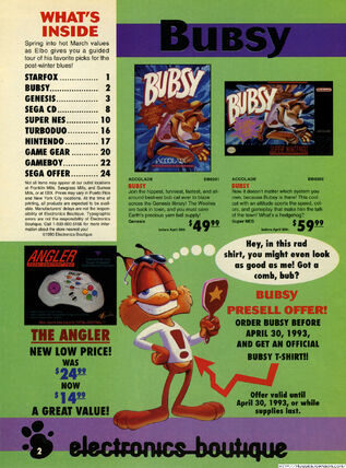 Bubsy 1 Promotion