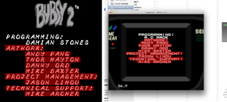 Bubsy II for Game Boy and Game Gear (Credits)