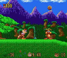 Bubsy Encounters a Woolie