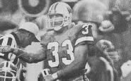 Mark Cotney (No. 33) against the Atlanta Falcons in 1978.