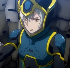 Bizon wearing his pilot suit.