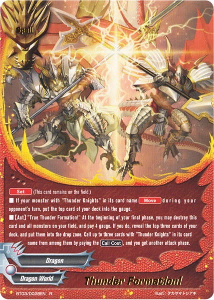 Thunder Knights Formation! | Future Card Buddyfight Wiki
