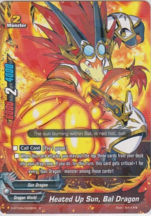 Heated Up Sun, Bal Dragon | Future Card Buddyfight Wiki | Fandom