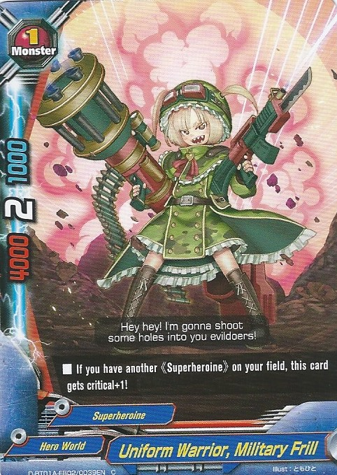 Uniform Warrior, Military Frill | Future Card Buddyfight