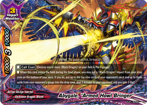 Future Card Buddyfight Abygale Armed Howl Bringer X2-BT01/0017EN RR