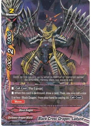 Black Crest Dragon, Ladyzie | Future Card Buddyfight Wiki