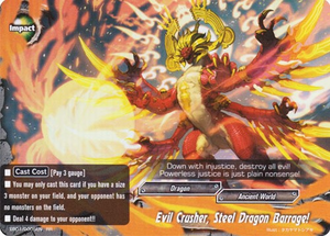 Evil Crusher, Steel Dragon Barrage! | Future Card Buddyfight Wiki 