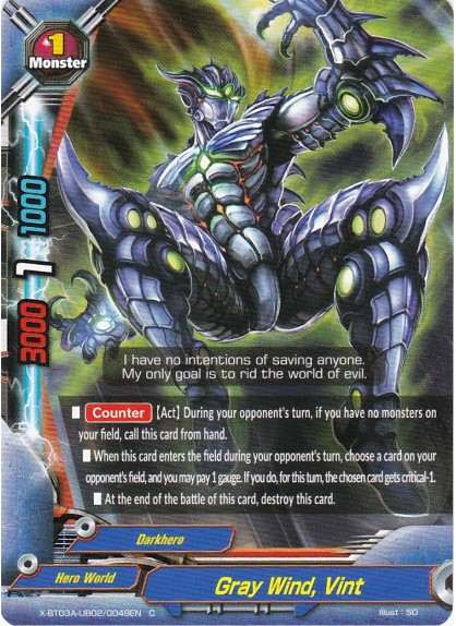 Gray Wind, Vint | Future Card Buddyfight Wiki | Fandom