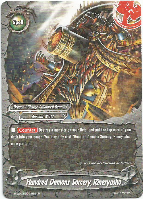 Hundred Demons Sorcery, Rineryusho | Future Card Buddyfight