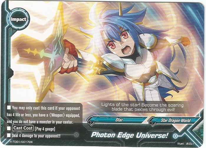 Photon Edge Universe Future Card Buddyfight Wiki Fandom Photon Edge Universe Future Card Buddyfight Wiki Fandom