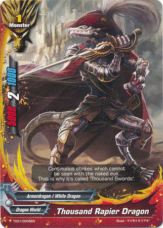 Thousand Rapier Dragon | Future Card Buddyfight Wiki | Fandom