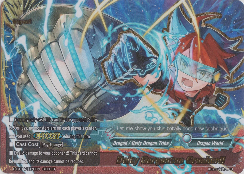 Deity Gargantua Crusher!! | Future Card Buddyfight Wiki | Fandom Deity Gargantua Crusher!! | Future Card Buddyfight Wiki | Fandom