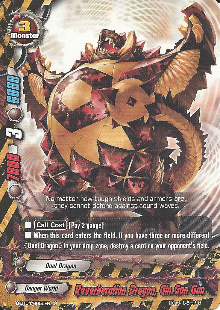 Reverberation Dragon, Gin Gon Gan | Future Card Buddyfight Wiki
