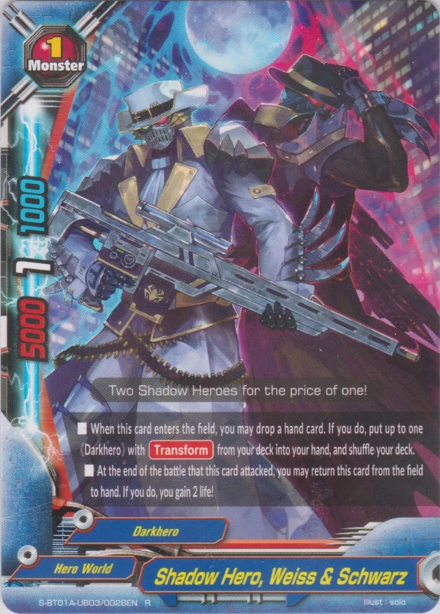 Shadow Hero Weiss Schwarz Future Card Buddyfight Wiki Fandom