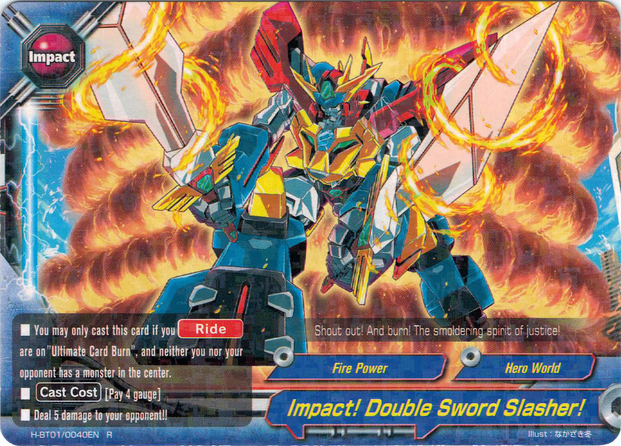 Impact! Double Sword Slasher! | Future Card Buddyfight Wiki