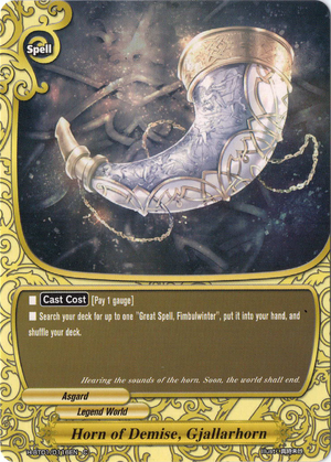 Horn of Demise, Gjallarhorn | Future Card Buddyfight Wiki
