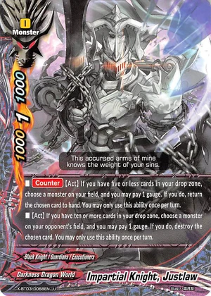 Impartial Knight, Justlaw | Future Card Buddyfight Wiki | Fandom