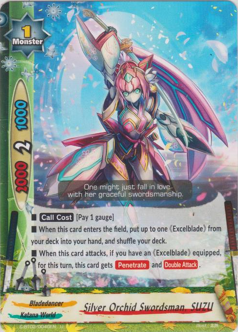 Silver Orchid Swordsman, SUZU | Future Card Buddyfight Wiki