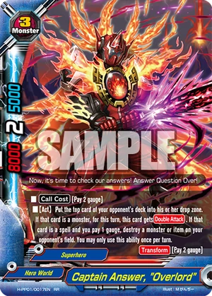 Captain Answer Overlord Future Card Buddyfight Wiki Fandom