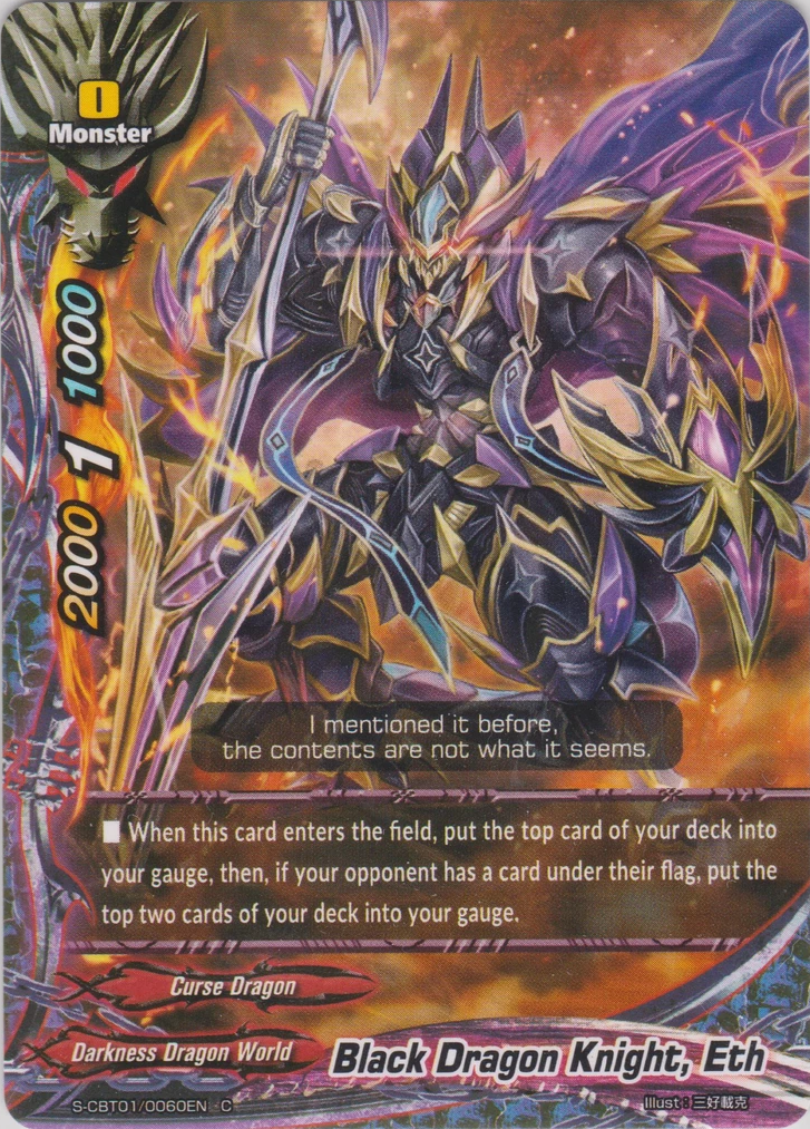 Black Dragon Knight, Eth | Future Card Buddyfight Wiki | Fandom