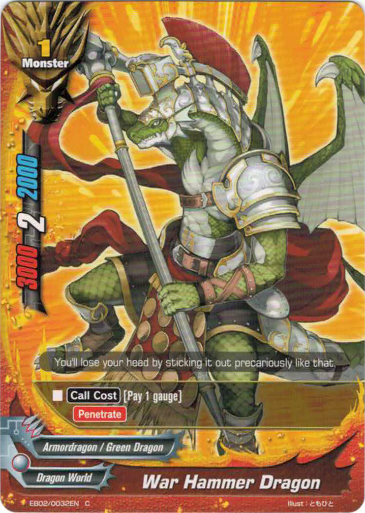 War Hammer Dragon Future Card Buddyfight Wiki Fandom