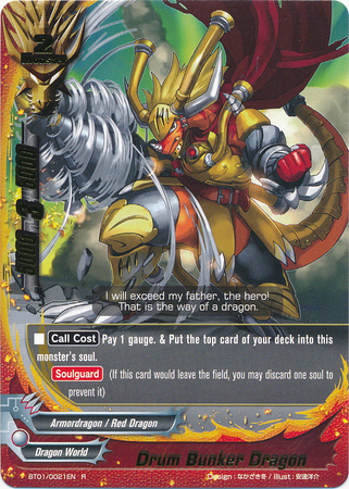 future card buddyfight drum bunker dragon