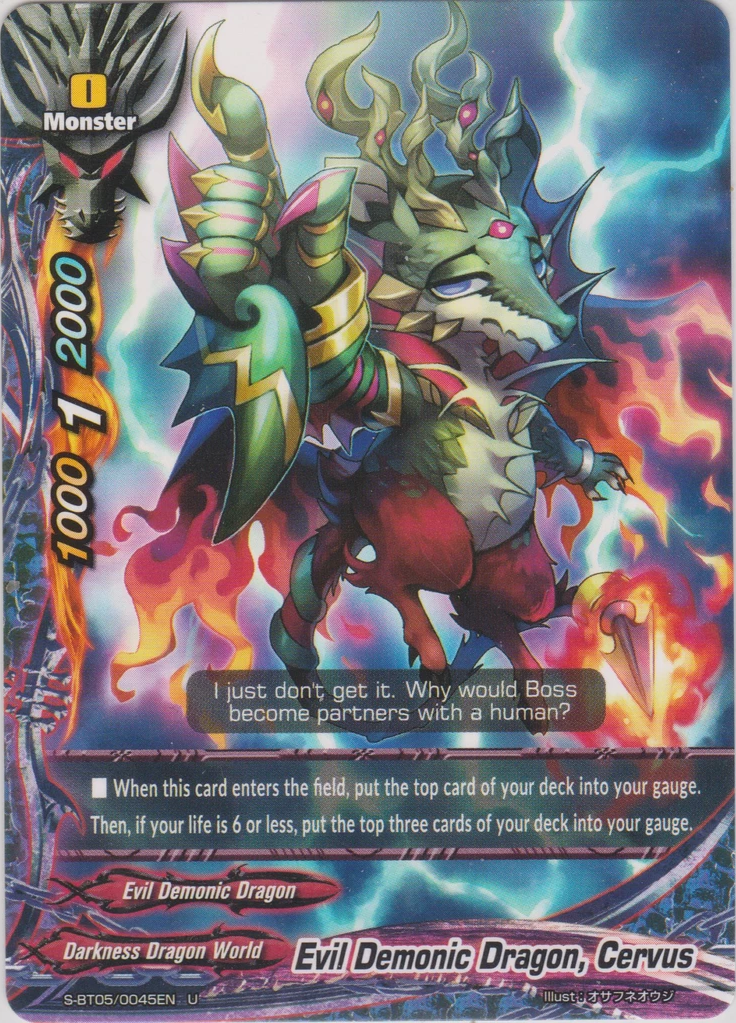 Evil Demonic Dragon Cervus Future Card Buddyfight Wiki Fandom