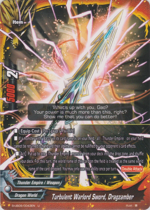 Turbulent Warlord Sword, Dragzamber | Future Card Buddyfight