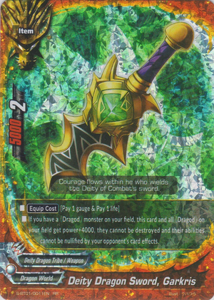 Deity Dragon Sword, Garkris | Future Card Buddyfight Wiki