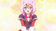 Frill dressed as a cat lady