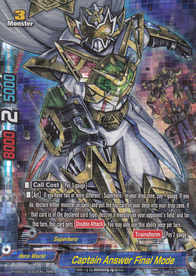 Captain Answer Final Mode | Future Card Buddyfight Wiki | Fandom