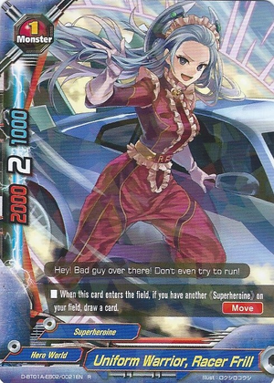 Uniform Warrior, Racer Frill | Future Card Buddyfight Wiki