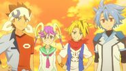 Noboru hanging out with Gao's friends