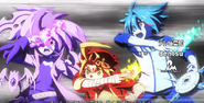 Gao, Tasuku, and Gaito using their Impact Calls