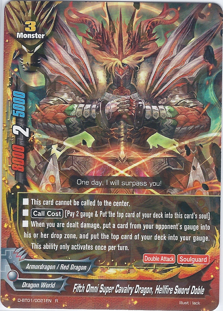 Fifth Omni Super Cavalry Dragon, Hellfire Sword Doble | Future
