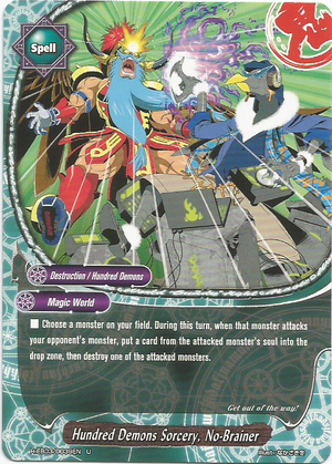 Hundred Demons Sorcery, No-Brainer | Future Card Buddyfight