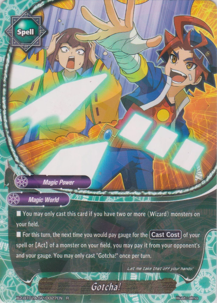 Gotcha! (I Catch It!) | Future Card Buddyfight Wiki | Fandom