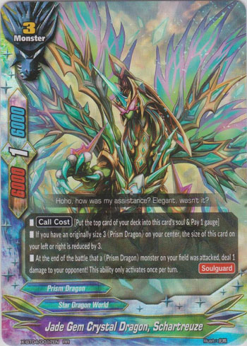 Jade Gem Crystal Dragon, Schartreuze | Future Card Buddyfight Wiki 