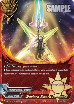 Warlord Sword Released/Gallery | Future Card Buddyfight Wiki