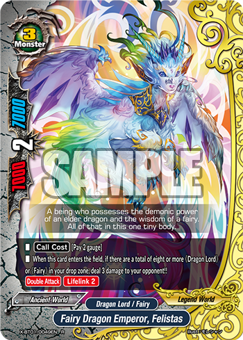 Fairy Dragon Emperor, Felistas | Future Card Buddyfight Wiki