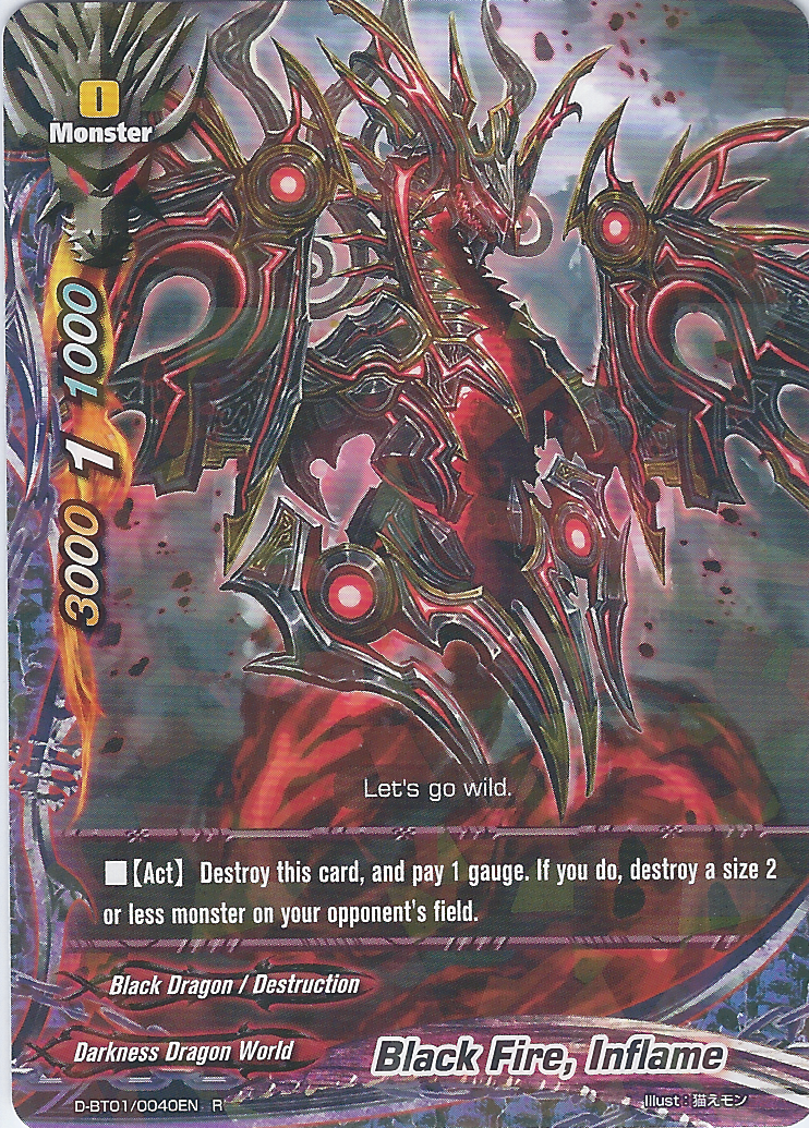 Blaze, Firemind CF flesh and blood 初期傷あり