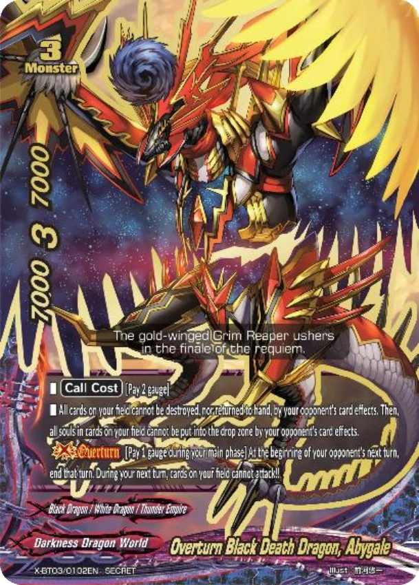Overturn Black Death Dragon, Abygale Future Card Buddyfight Wiki Fandom