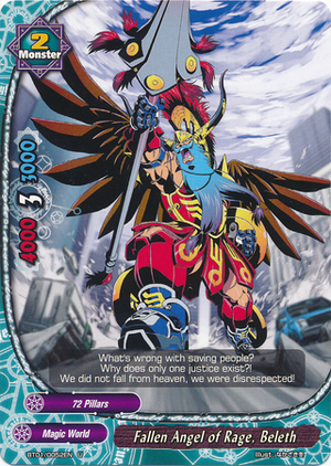 Fallen Angel of Rage, Beleth | Future Card Buddyfight Wiki