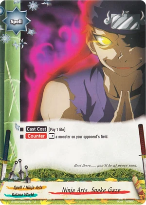 Ninja Arts, Snake Gaze | Future Card Buddyfight Wiki | Fandom